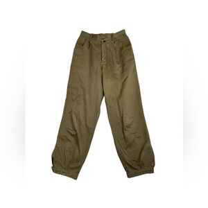 Vintage Patagonia Brown Made In USA Cotton Adjustable Hem Hiking Pants size 12